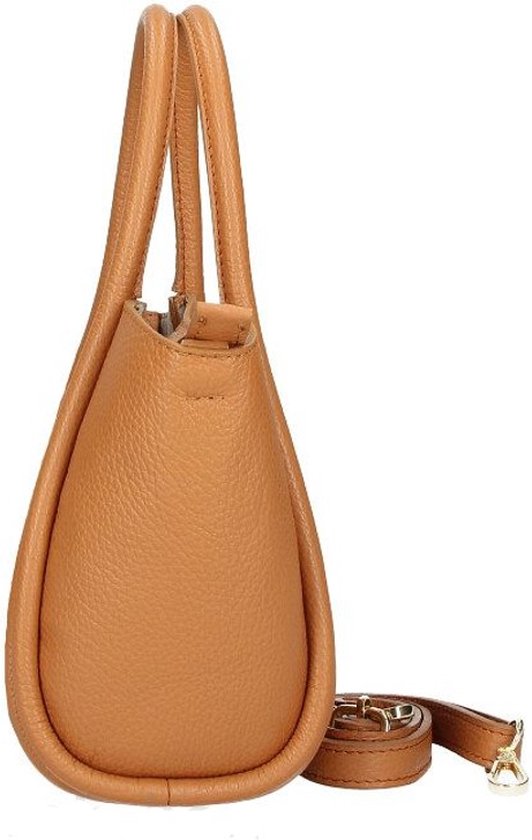 Handtas leder cognac sale