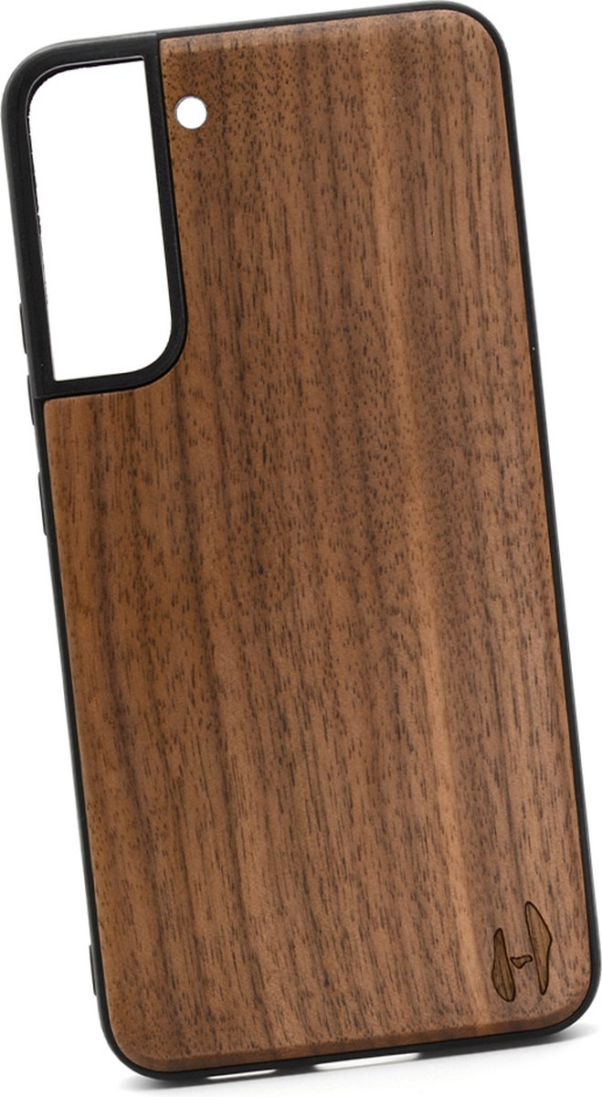 Houten TPU case, Samsung Galaxy S22 plus - Notenhout