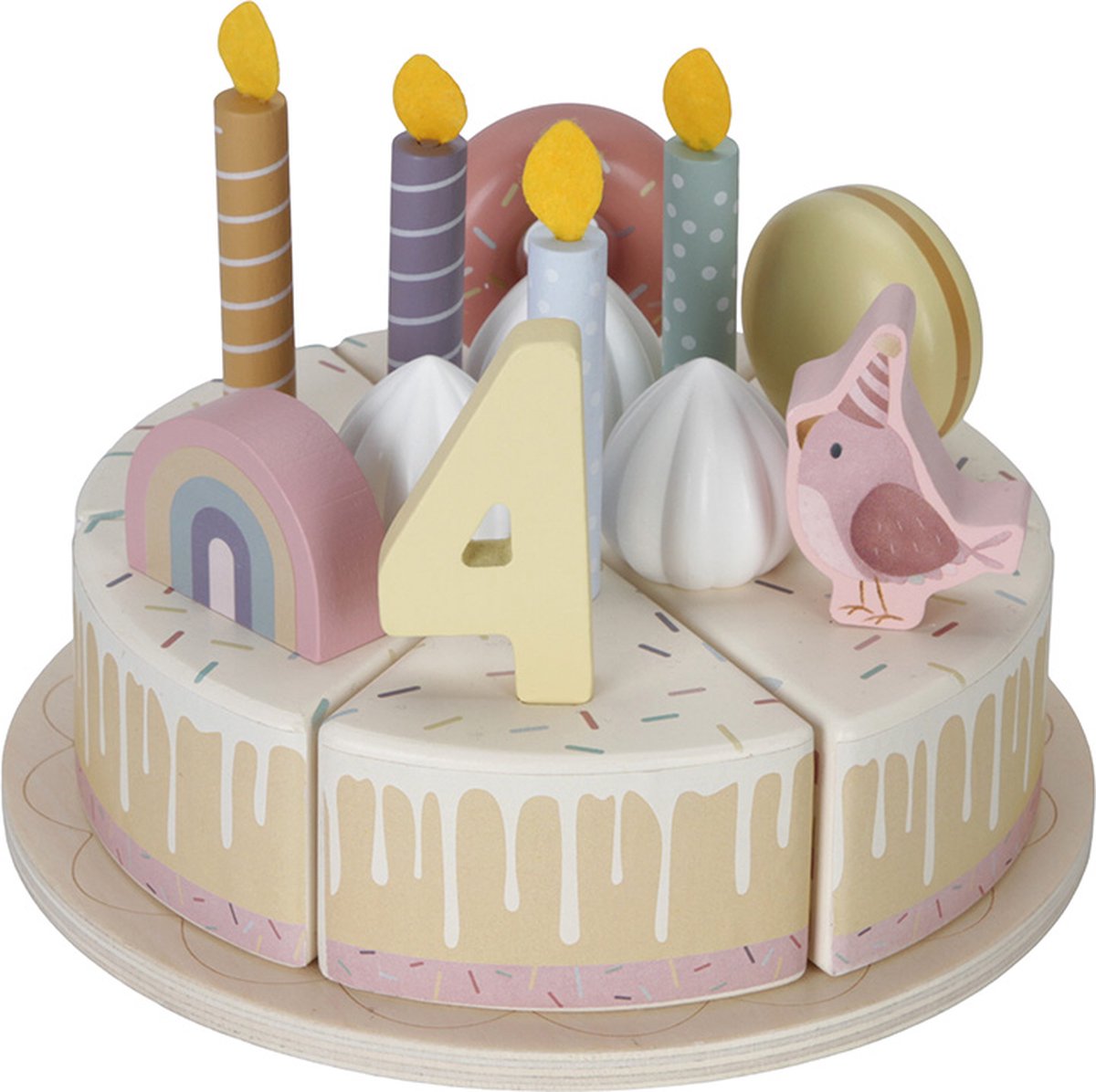 Little Dutch Houten verjaardagstaartje Pink FSC — afbeelding 6