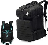 Militaire rugzak - Leger rugzak - Tactical backpack - Leger backpack - Leger tas - 30 x 50 x 30 cm - 50L - Zwart