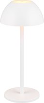 REALITY RICARDO - Tafellamp - Wit mat - incl. 1x SMD 1,7W - Oplaadbaar - Buitenverlichting - IP54