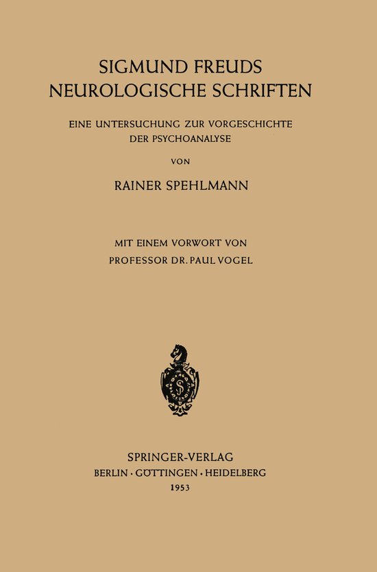 Sigmunds Freuds Neurologische Schriften - cover