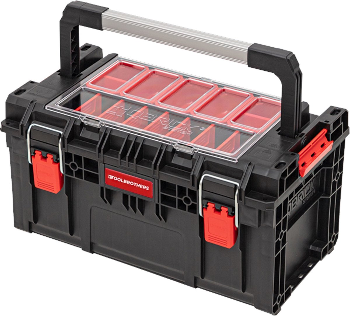 Toolbrothers RHINO XL gereedschapskoffer ECO Handling+ hoogte L 26 l IP66 met uitneembare tussenschotten + boxen
