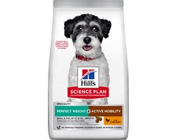 Hill's Science Plan Perfect Weight & Active Mobility Small & Mini Adult Hondenvoer met Kip 6kg