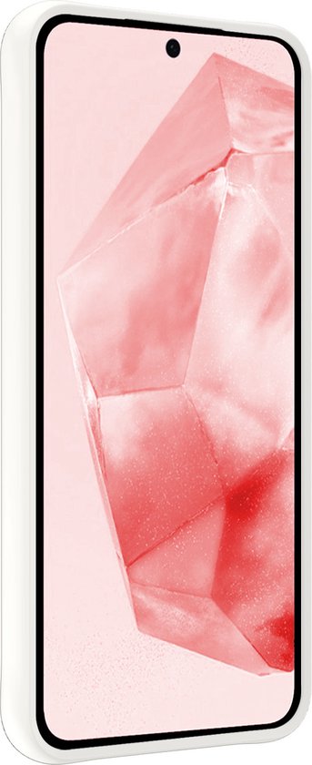 Hoesje - Met 2x Screenprotector - Geschikt voor Samsung Galaxy A35 - Sterk & Shockproof - Back Cover - Siliconen Case - Telefoon Hoes - Wit
