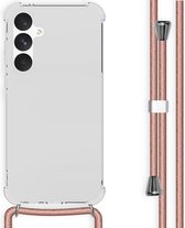 iMoshion Hoesje Geschikt voor Samsung Galaxy A55 Hoesje Met Koord - iMoshion Backcover met koord - Rosé Goud