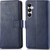 iMoshion Étui adapté pour Samsung Galaxy A55 avec porte-cartes - Bookcase iMoshion Luxe - Bleu foncé