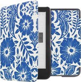 iMoshion Ereader Cover / Hoesje Geschikt voor Kobo Clara HD - iMoshion Design Sleepcover Bookcase zonder stand - / Flower Tile