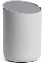 Mini Cosmeticabakje 'Tove' - 1,5 L | Exclusief Badkamerbak Design van | Antislip met binnenemmer en Smart Bag-functie | Lichtgrijs, donkergrijs