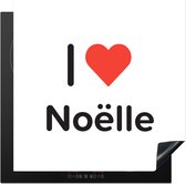 KitchenYeah® Inductie beschermer 78x78 cm - I love - Noëlle - Meisje - Kookplaataccessoires - Afdekplaat voor kookplaat - Inductiebeschermer - Inductiemat - Inductieplaat mat