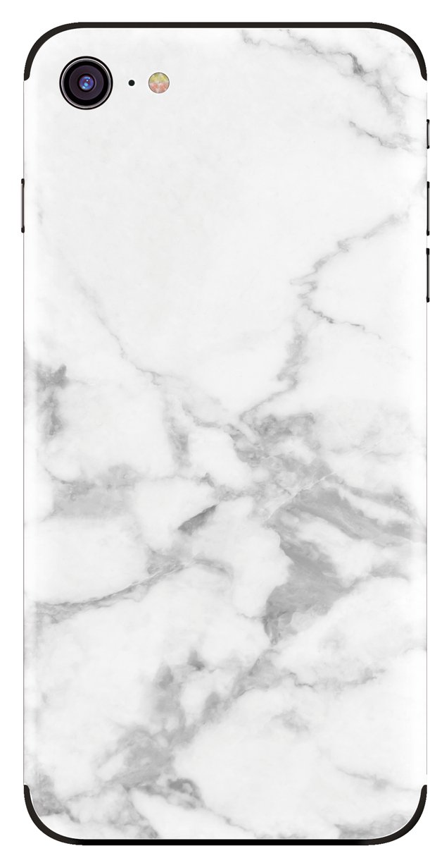 My Style Telefoonsticker PhoneSkin For Apple iPhone 7/8/SE (2020) White Marble