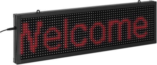 Ticker LED Singercon - 64 x 16 LED rouges - 67 x 19 cm - programmable via iOS / Android