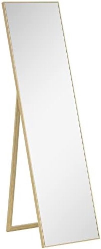 Miroir de chambre sur toute la longueur - Argent+ Marron clair - 40 x 35 x 147 cm