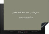 KitchenYeah® Inductie beschermer 78x52 cm - Spreuken - Gisteren wilde ik een pizza - Quotes - Pizza lover - Kookplaataccessoires - Afdekplaat voor kookplaat - Inductiebeschermer - Inductiemat - Inductieplaat mat