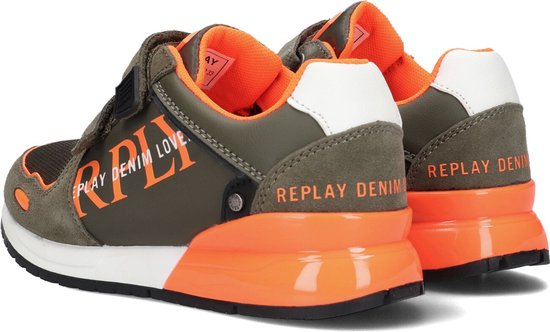 Replay Shoot Jr-2 Lage sneakers - Jongens - Groen - Maat 31