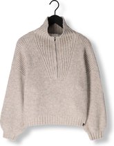 Simple Knit-rc-pl-23-1 Truien & vesten Dames - Sweater - Hoodie - Vest- Beige - Maat XL