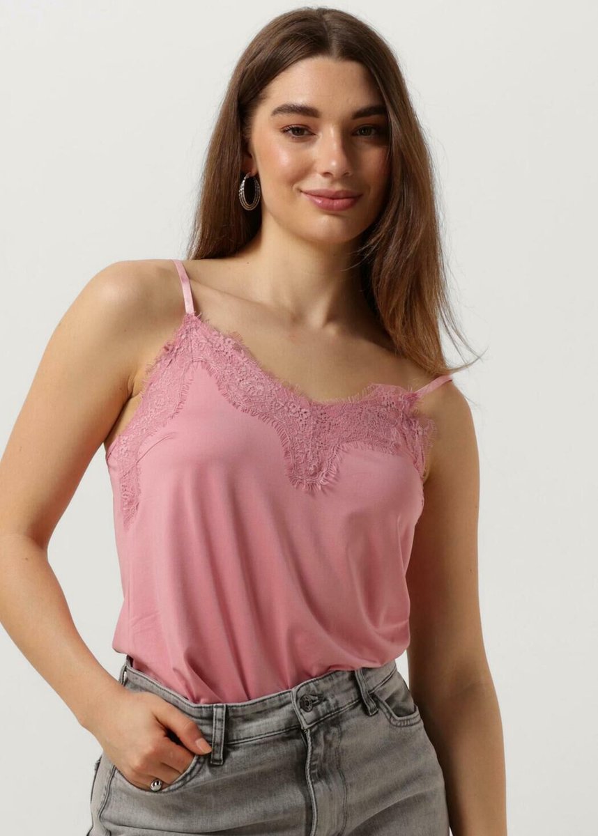 CC Heart Cc Heart Rosie Lace Top Tops & T-shirts Dames - Shirt - Roze - Maat L