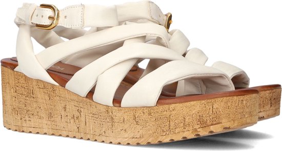 Omoda 722029 Sandalen - Met Sleehak - Dames - Beige - Maat 40