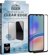 Protecteur d'écran Eiger Mountain Glass Edge adapté au Samsung Galaxy A05 | Case Friendly | Verre trempé | Plein écran | Glas recyclé