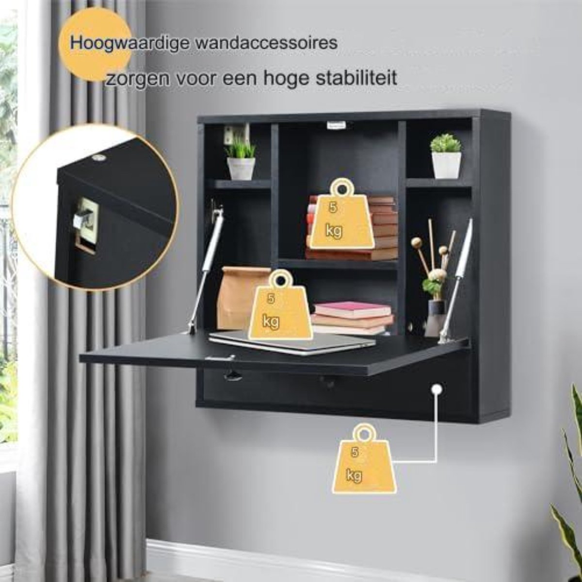 Inovra ® Compact en Inklapbaar Bureau voor Efficiëntie en Gemak in Kleine Ruimtes