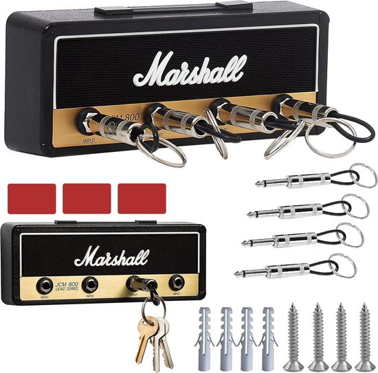 KAIYOCA 4 stks Amp Sleutelhangers, Wandmontage Sleutelhouder Haken, Thuis Opslag Organisatie Sleutelhanger Gitaar Plug Hanger