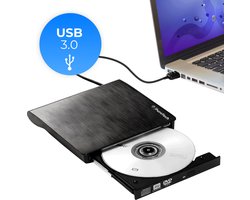 PuroTech - Externe DVD/CD Speler voor Laptop & PC - Brander - Optical Drive - Optische Drive - USB 3.0 Aansluiting - Plug & Play - Windows, MacOS & Linux