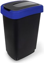 Afvalbak 50 liter - Afvalemmer 50 liter - 48,2 x 32,79 x 24,6 cm - Blauw