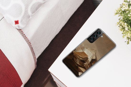 Coque Samsung Galaxy S22 Plus - Nature morte aux livres - Peinture de Jan Davidsz. de Heem - Coque de téléphone en Siliconen