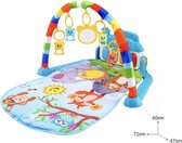 Starstation 3-in-1 Baby/Peuter Gym - Blauwe gym - Speelplezier - Piano Speelmat voor Baby's - Muziek Speelkleed met Ratelaar en Spiegel