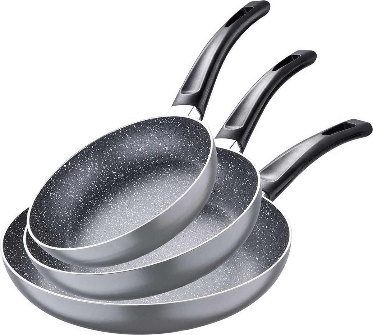 Pannenset San Ignacio Soul Marble Zwart Gehard aluminium (3 pcs)