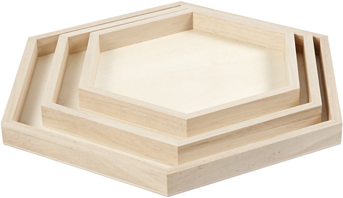 Dienbladen, d 21+26+31 cm, 3stuk/ 1 set