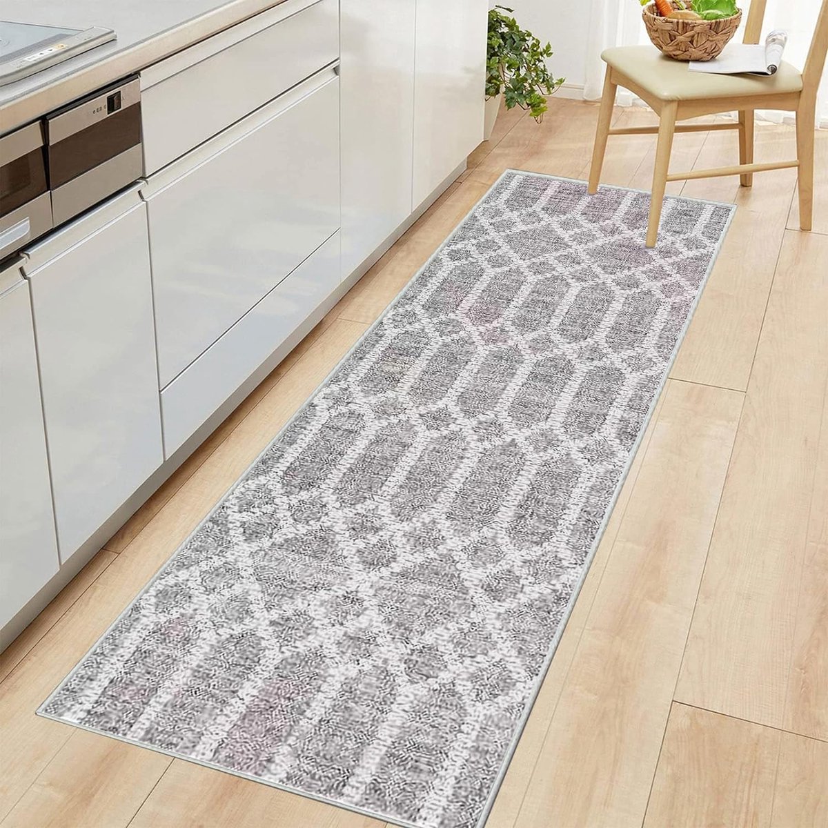 Lange tapijtloper voor hal, antislip, 65 x 180 cm, voor keuken