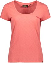T-shirt Femme Superdry Scoop Neck Tee - Rose - Taille S