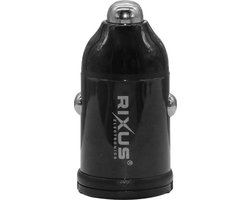 Rixus - Autolader USB A & USB C - Auto oplader USB - USB C autolader 2 poorten - Auto lader - Sigarettenaansteker USB oplader auto - Snellader - Zwart