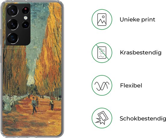 Coque Samsung Galaxy S21 Ultra - Champs Élysées - Vincent van Gogh - Siliconen