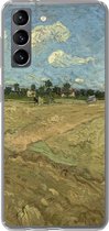 Geschikt voor Samsung Galaxy S21 hoesje - Geploegde akkers - Vincent van Gogh - Siliconen Telefoonhoesje
