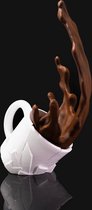 Vallende Koffie Beker Decoratie | Morsende Koffiemok | Optische Illusie Koffiecup Keukendecoratie Zwevende Mok | Coffee Splash Gift | 3D Print | Keukendecoratie | Koffie Liefhebber | Origineel Koffie Cadeau