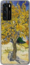 Geschikt voor Huawei P40 hoesje - Moerbeiboom - Vincent van Gogh - Siliconen Telefoonhoesje