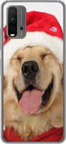 Geschikt voor Xiaomi Redmi 9T hoesje - Hond - Grappig - Lachen - Kinderen - Jongens - Meisjes - Siliconen Telefoonhoesje