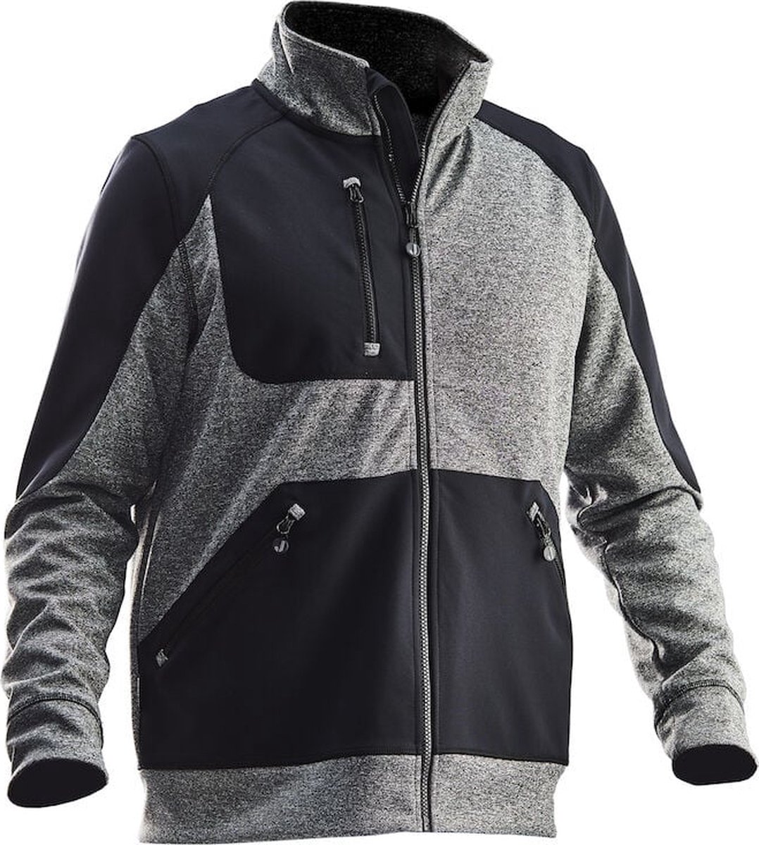 Jobman 5304 Jacket Spun Dye 65530456 Melange Zwart