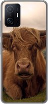 Telefoonhoesje Geschikt voor Xiaomi 11T Pro hoesje - Schotse Hooglander - Dieren - Berg - Siliconen Telefoonhoesje Telefoonhoesje