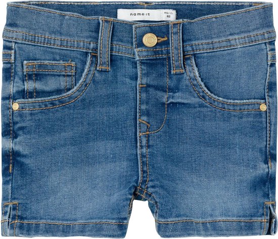 NAME IT NMFSALLI SLIM DNM SHORTS 9759-IC TB Meisjes Jeans - Blue Denim