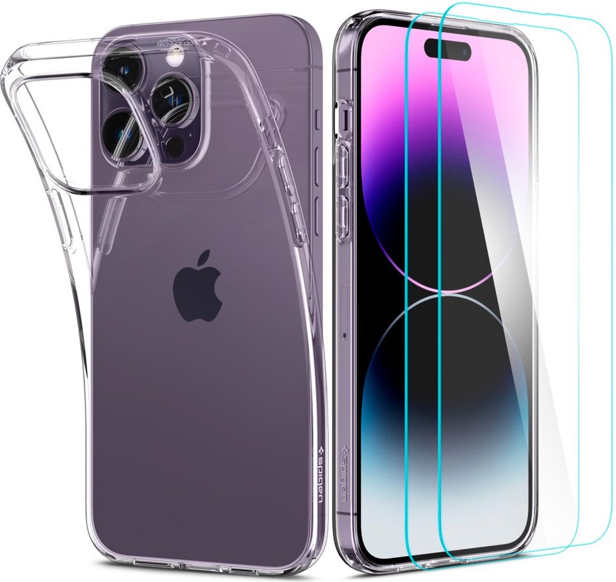 Spigen Crystal Pack iPhone 14 Pro hoesje met screenprotector