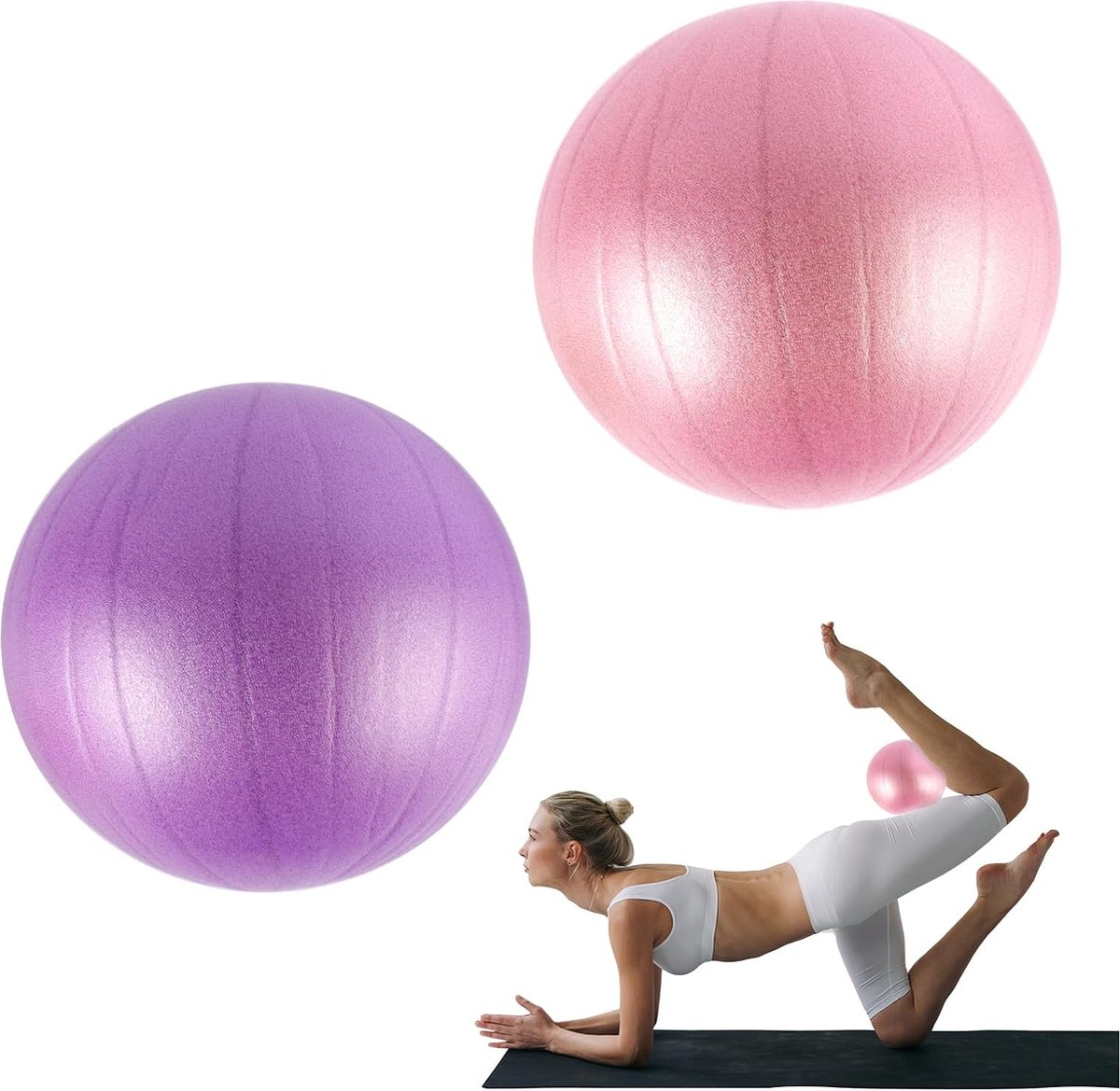 Balle Gymnastique Rythmique Posture Plat Sihouette Vecteur Gymnastique Rythmique Athlète