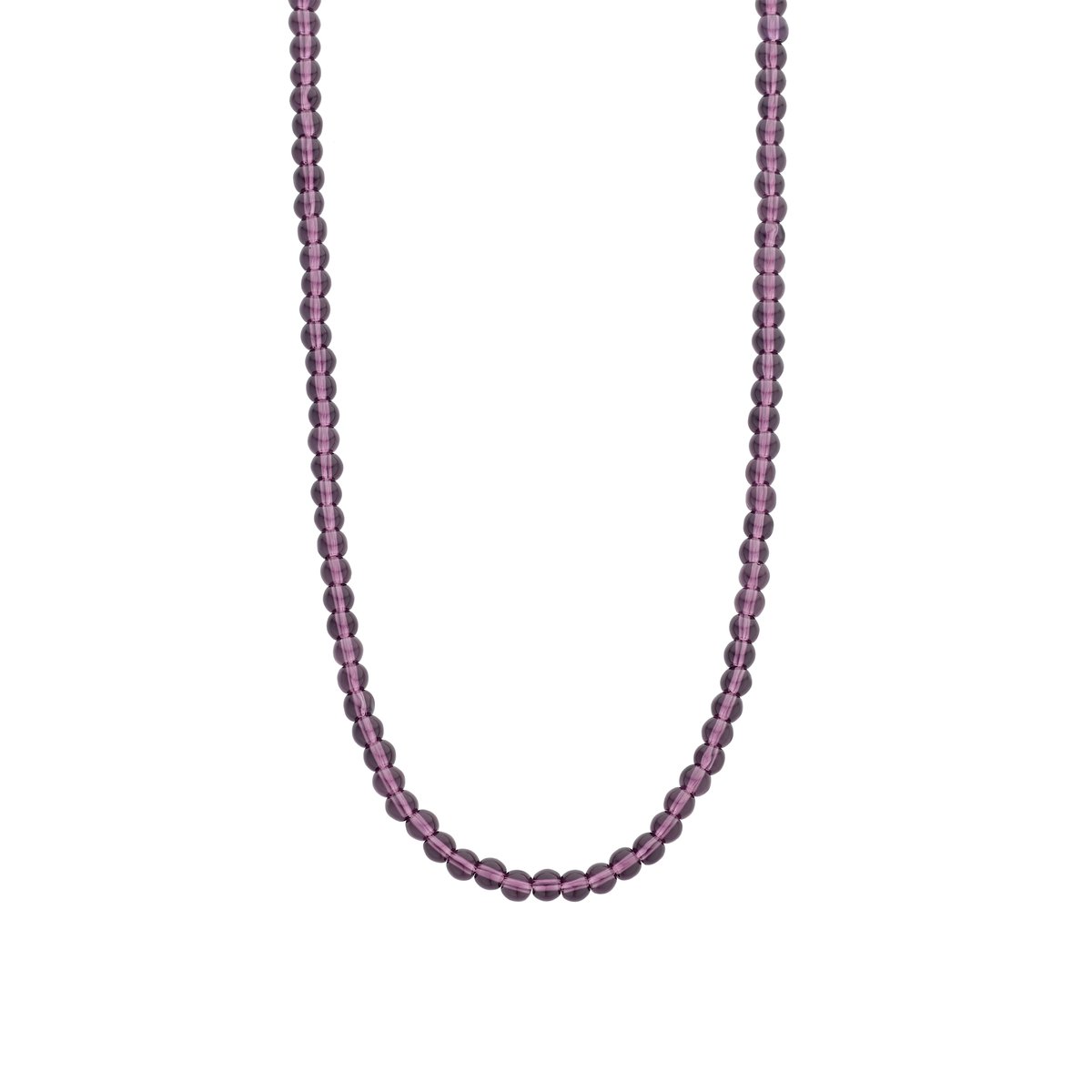 TI SENTO Dames Ketting - 925 zilver - Paars - Maat 42 - 3916PU