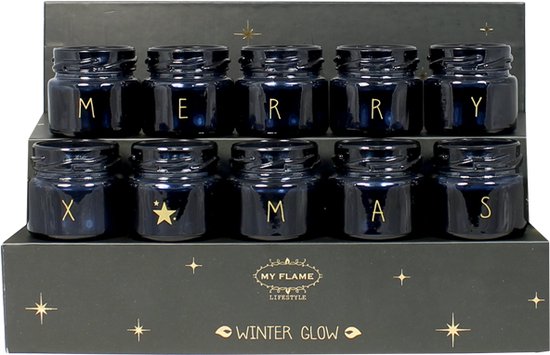 Sojakaarsen - Merry X-Mas - Zwart in luxe giftbox - Geur: Winter Glow