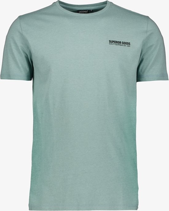 Unsigned heren T-shirt groen - Maat 3XL