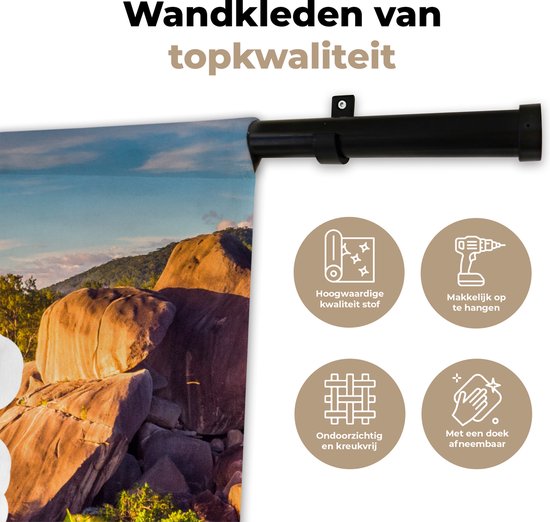 Tapisserie - Tapisserie - Été - Dire - Île - 90x90 cm - Tapisserie