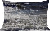 Buitenkussens - Tuin - Golven van de Noordzee - 50x30 cm