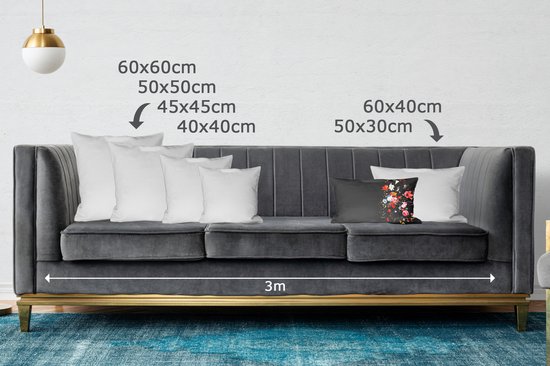 Coussins Coussins décoratifs - Oreillers Salon - 50x30 cm - Maîtres anciens - Art - Vase avec fleurs - Jan Davidsz de Heem